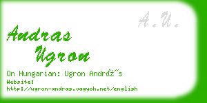 andras ugron business card